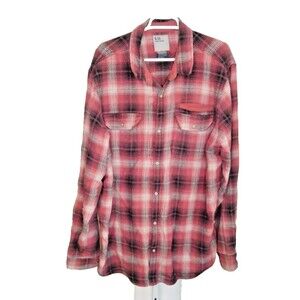 5.11 Tactical Heavy Flannel Shirt Red Men's Size 2XLT